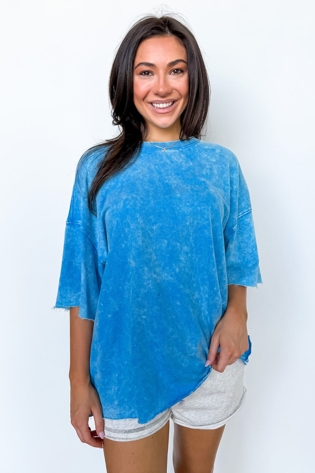 Drifting Dreams Acid Wash Relaxed Fit Top - BACK IN STOCK - Madison and Mallory