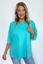 Drifting Dreams Acid Wash Relaxed Fit Top - BACK IN STOCK - Madison and Mallory