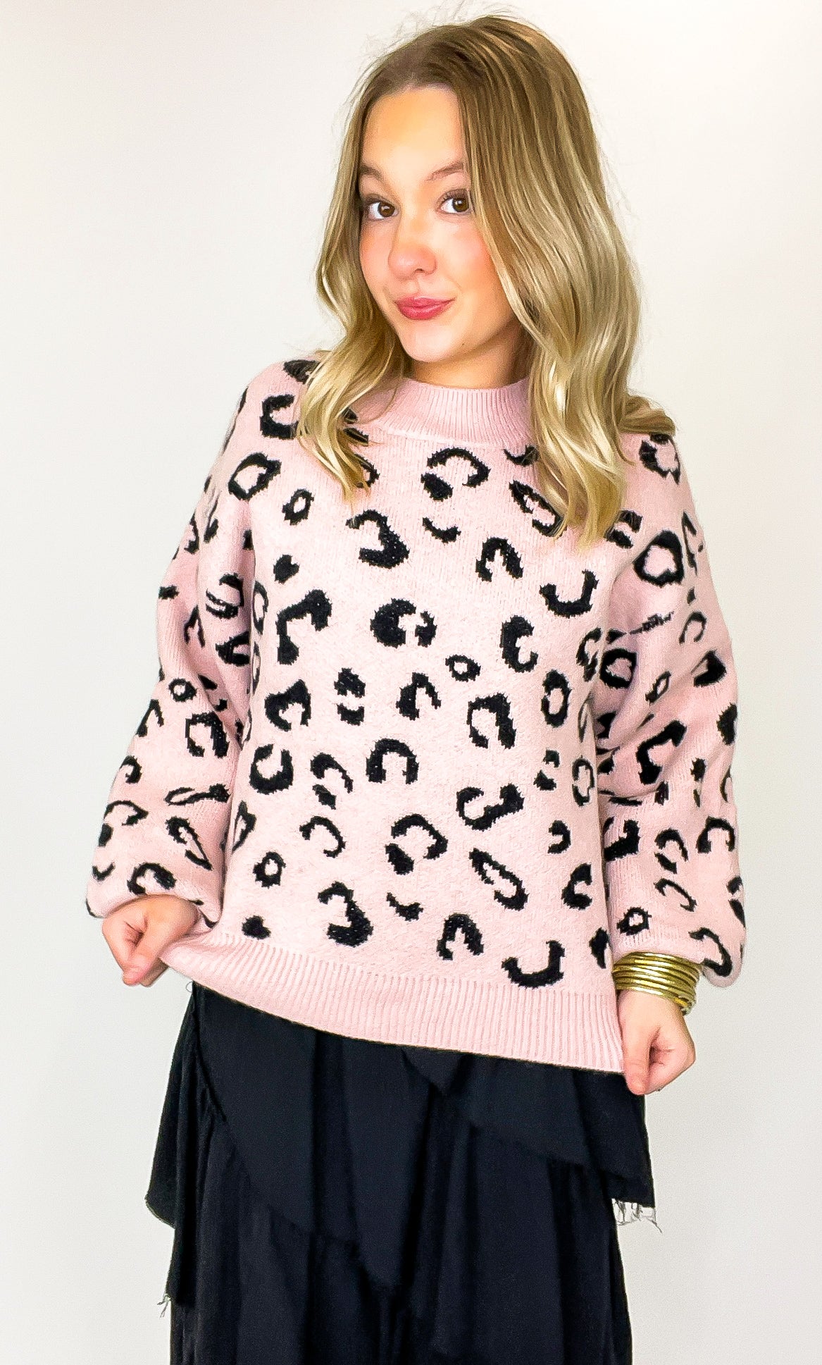 Prowl Pattern Animal Print Knit Sweater - Madison and Mallory