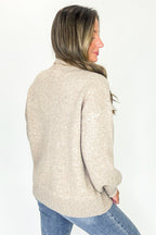 Minimal Mood Mock Neck Sweater - FINAL SALE - Madison and Mallory
