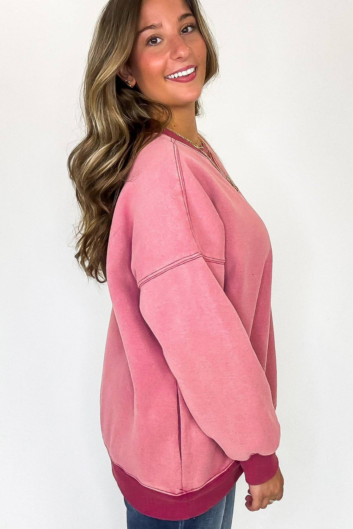 The Cozy Core Ribbed Washed Fleece Oversized Sweatshirt - Madison and Mallory