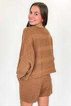 Ease Relaxed Fit Knit Top and Shorts Set - FINAL SALE - Madison and Mallory