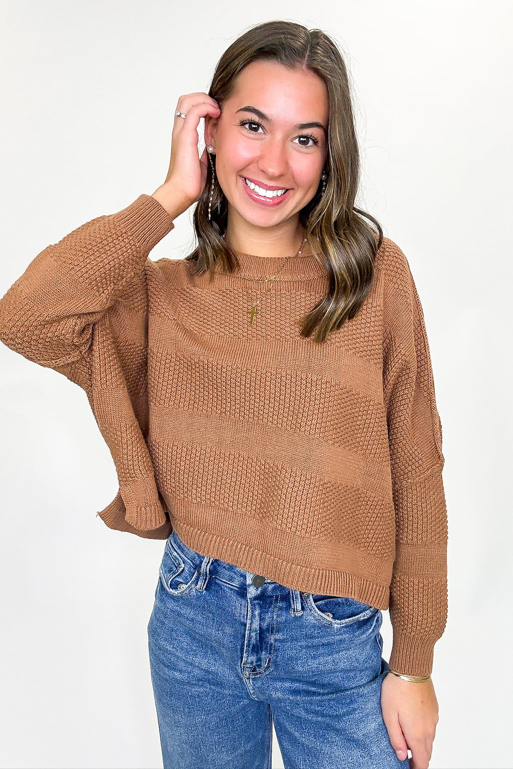 Ease Relaxed Fit Knit Top and Shorts Set - FINAL SALE - Madison and Mallory