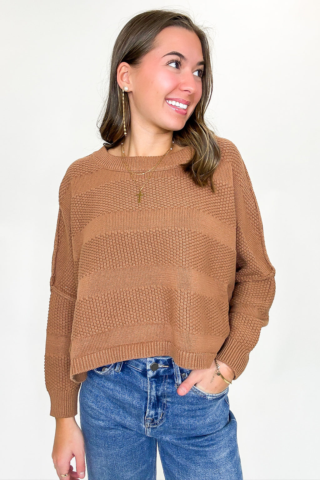 Ease Relaxed Fit Knit Top and Shorts Set - FINAL SALE - Madison and Mallory