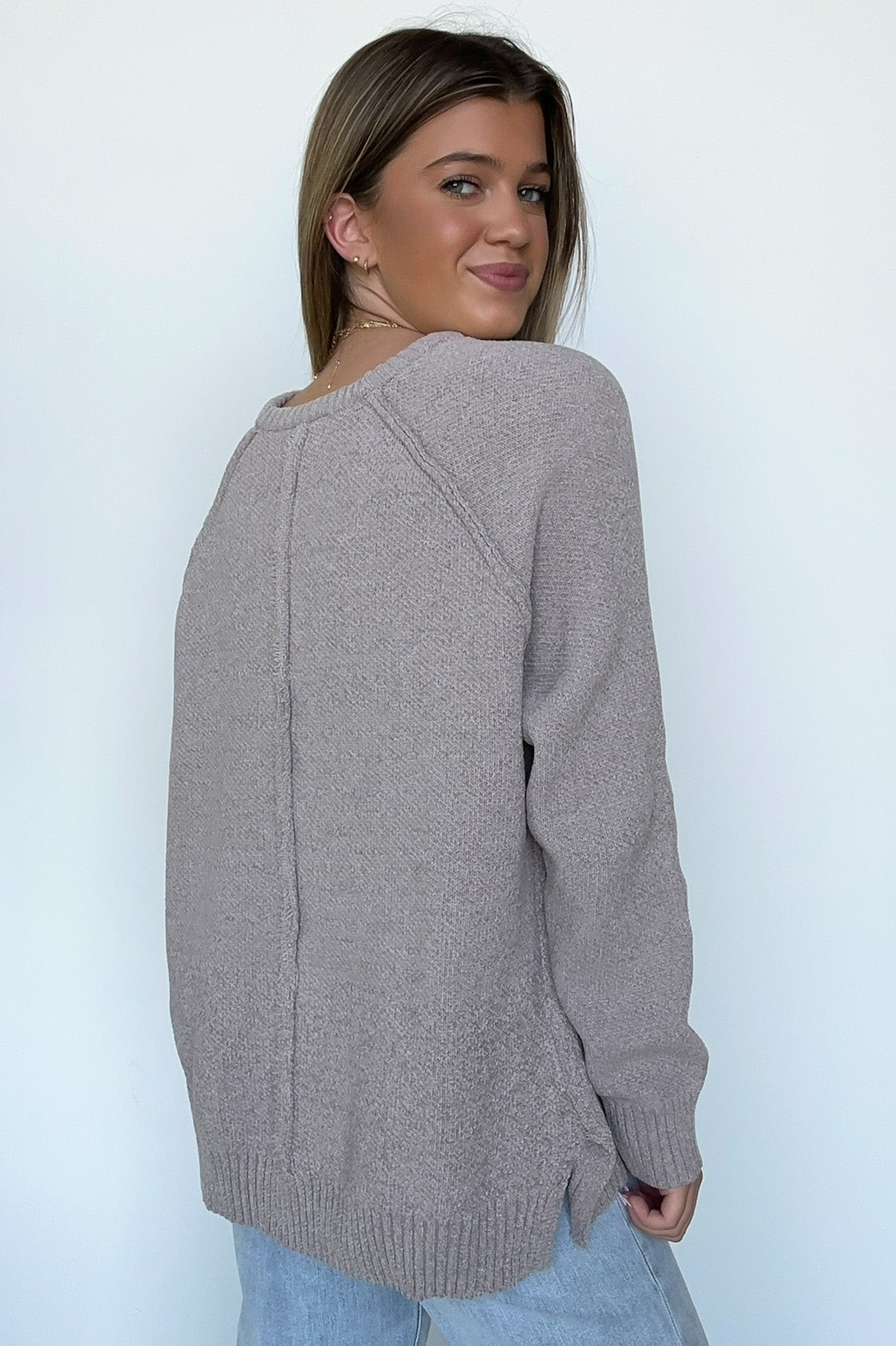  Easily Endearing Chenille Knit Raglan Sweater - BACK IN STOCK - Madison and Mallory