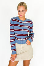 Easily Charmed Striped Cardigan - Madison and Mallory