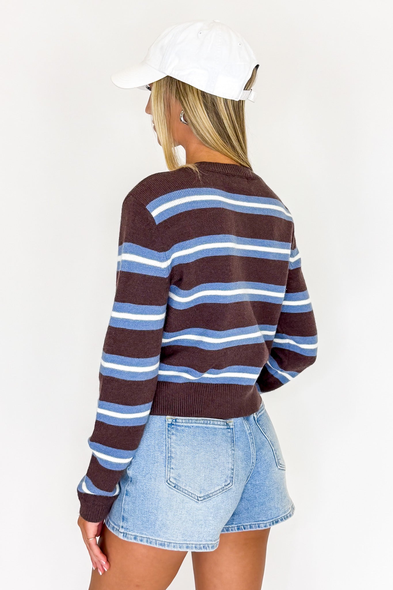 Easily Charmed Striped Cardigan - Madison and Mallory
