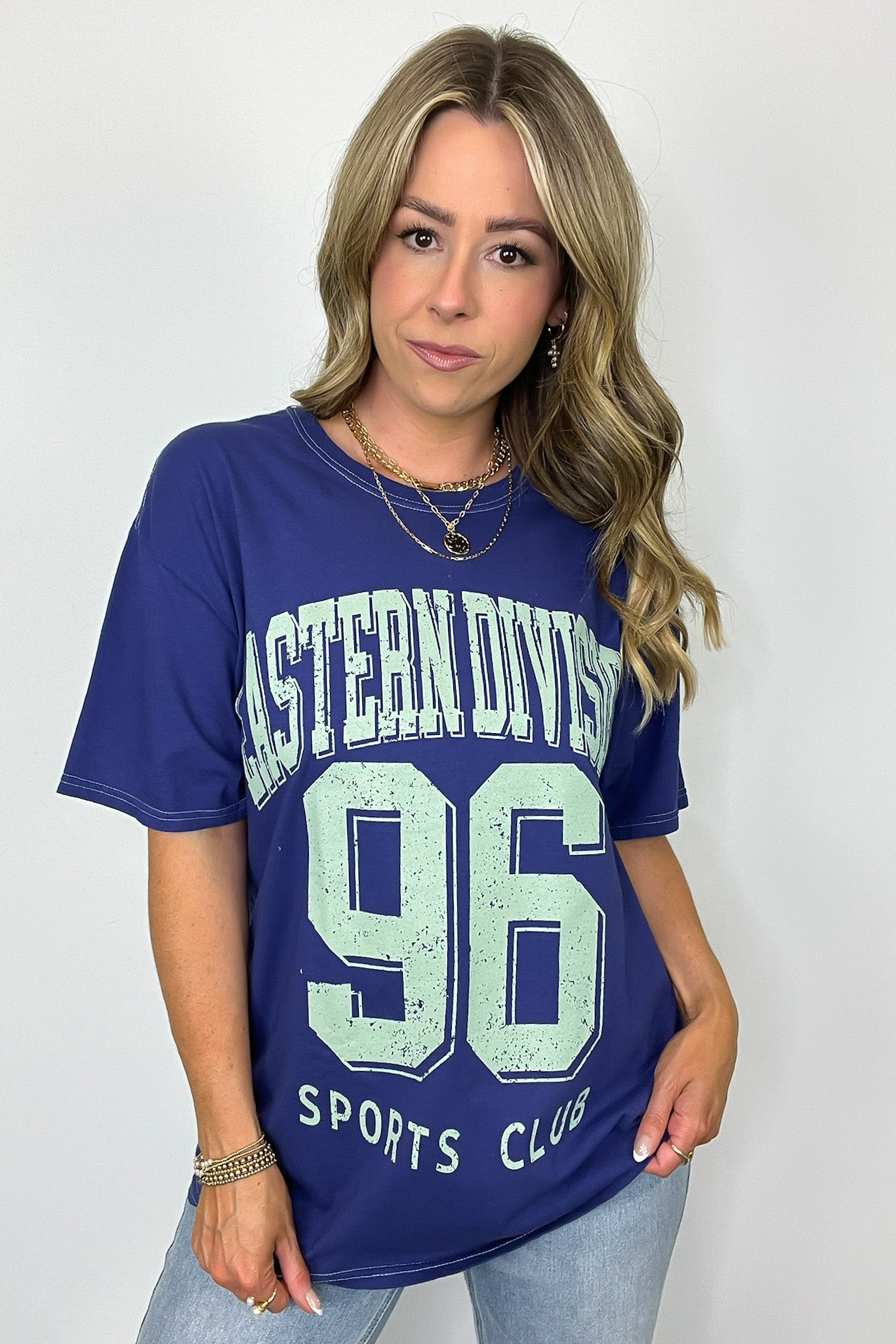  Eastern Division Sports Club Oversized Graphic Tee - Madison and Mallory