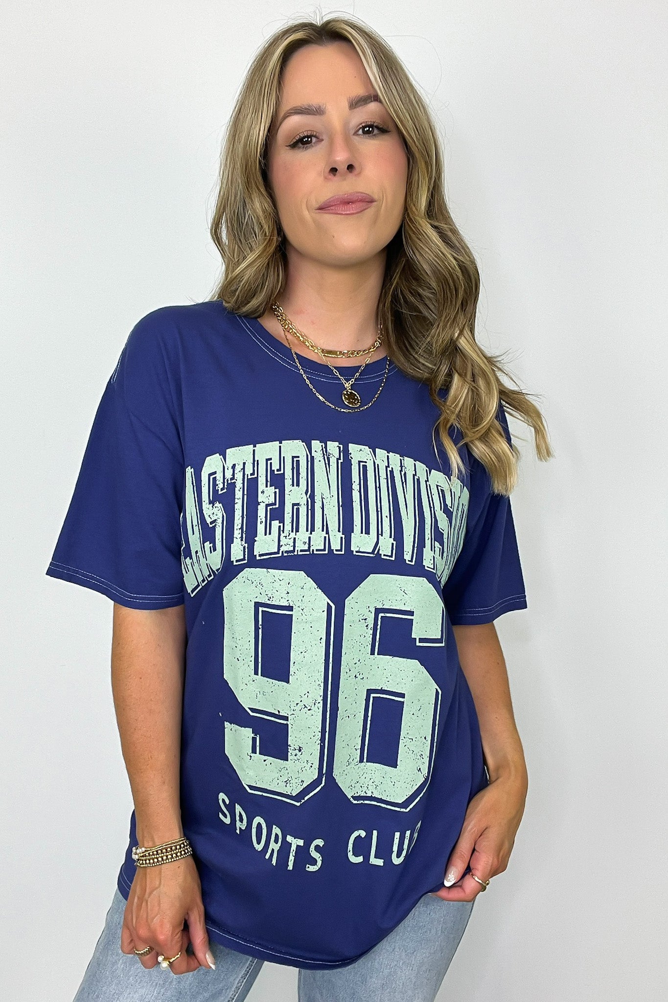  Eastern Division Sports Club Oversized Graphic Tee - Madison and Mallory