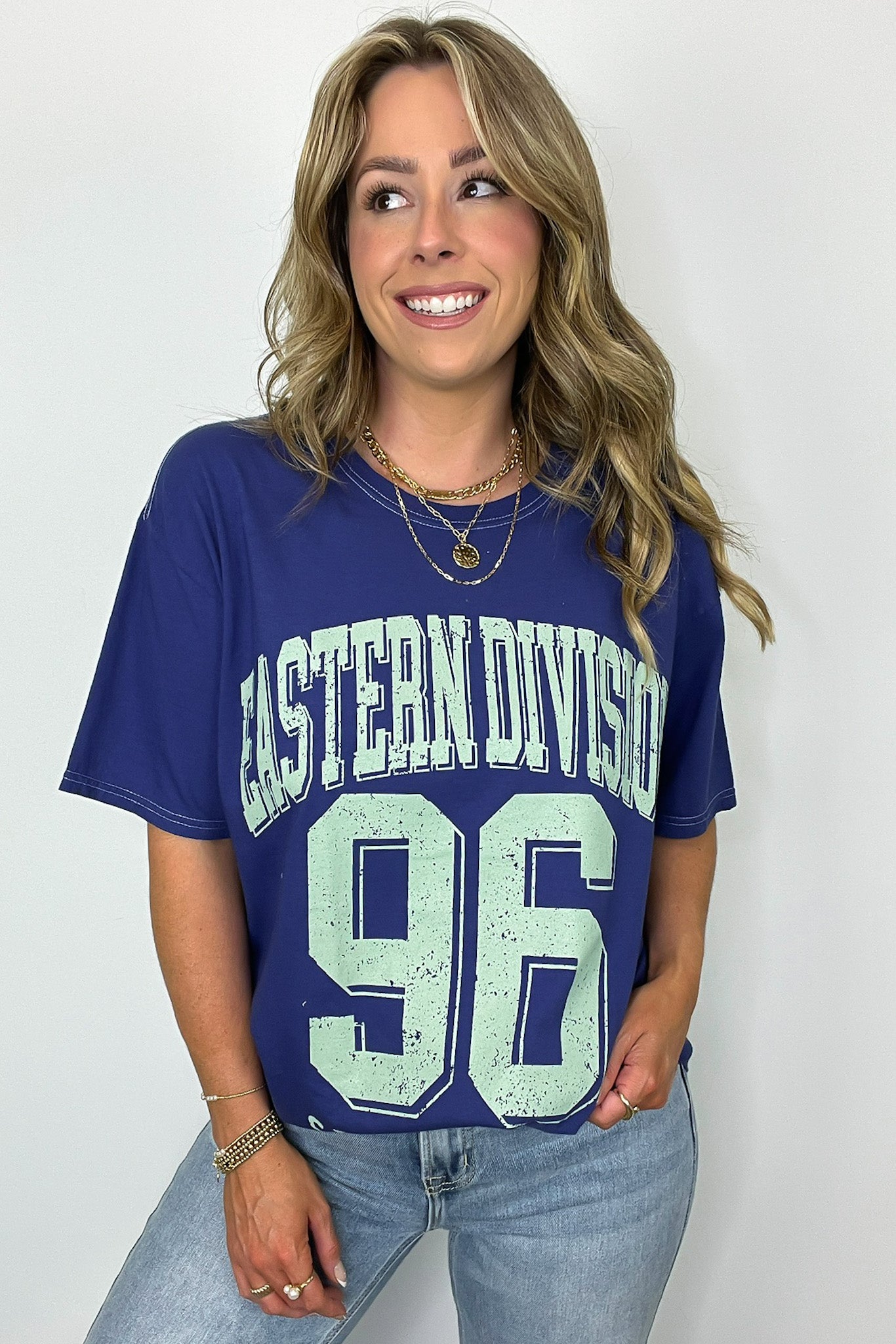  Eastern Division Sports Club Oversized Graphic Tee - Madison and Mallory