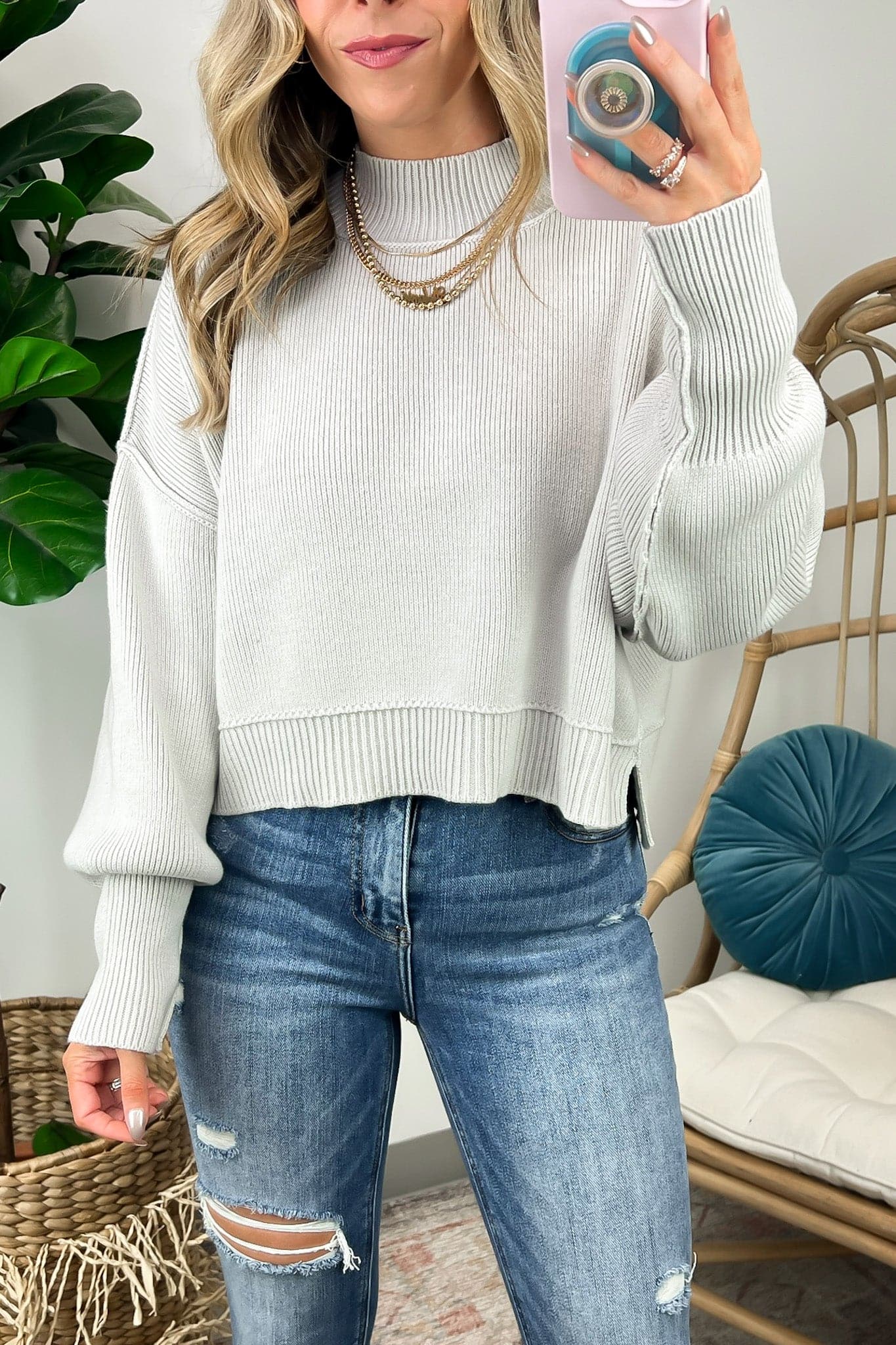  Easy Retreat Cropped Oversized Sweater | BACK IN STOCK + NEW COLORS - Madison and Mallory