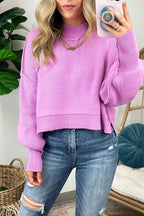 Easy Retreat Cropped Oversized Sweater - FINAL SALE - Madison and Mallory