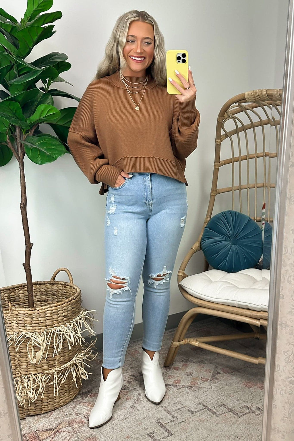  Easy Retreat Cropped Oversized Sweater | BACK IN STOCK + NEW COLORS - Madison and Mallory