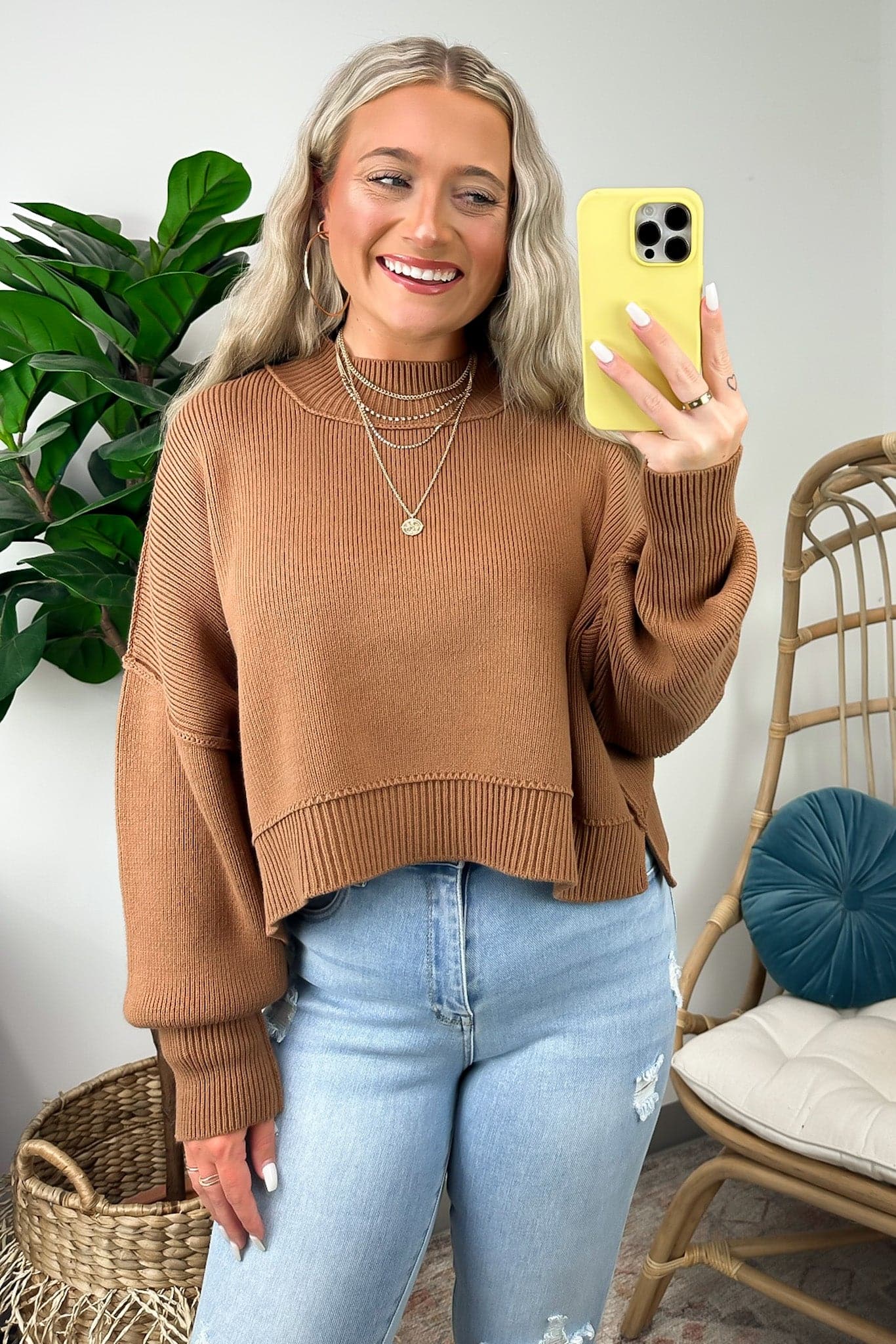  Easy Retreat Cropped Oversized Sweater | BACK IN STOCK + NEW COLORS - Madison and Mallory
