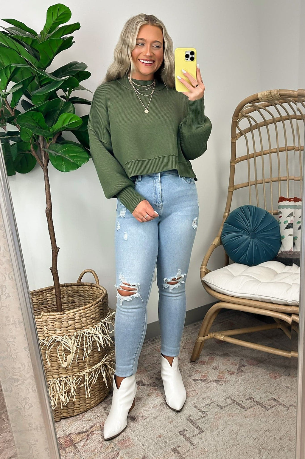  Easy Retreat Cropped Oversized Sweater | BACK IN STOCK + NEW COLORS - Madison and Mallory