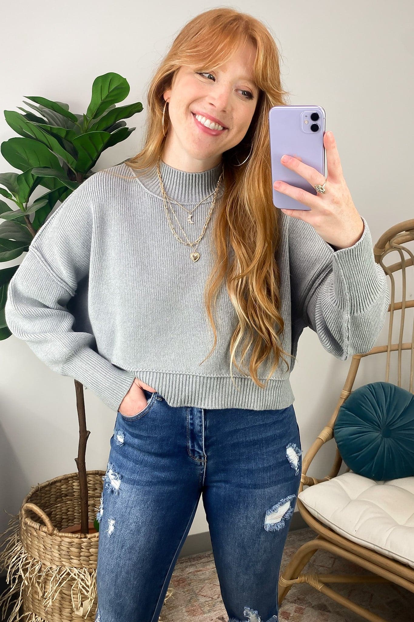  Easy Retreat Cropped Oversized Sweater | BACK IN STOCK + NEW COLORS - Madison and Mallory