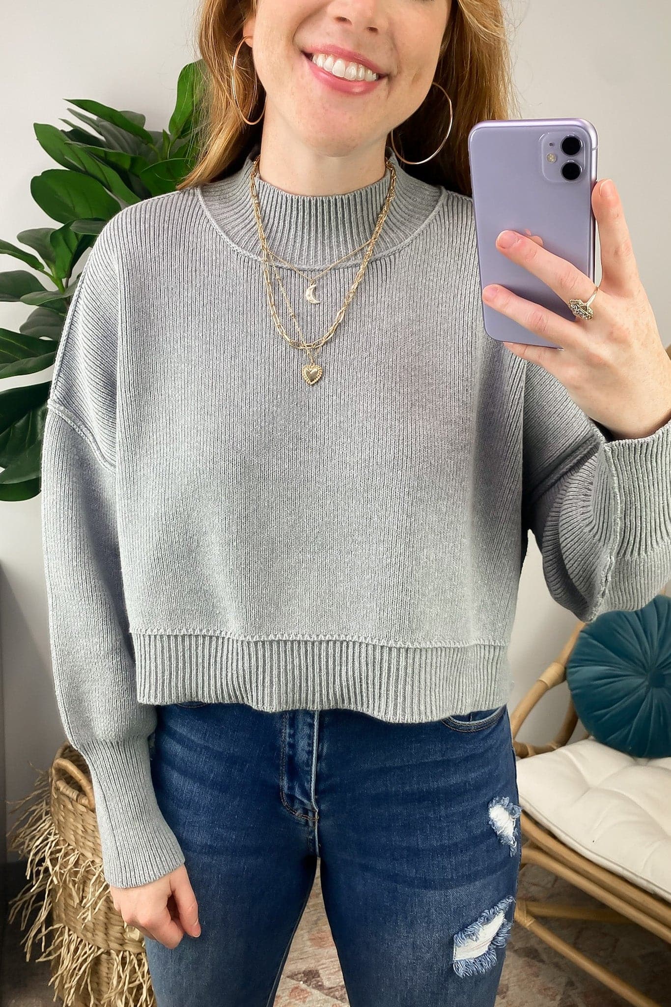  Easy Retreat Cropped Oversized Sweater | BACK IN STOCK + NEW COLORS - Madison and Mallory