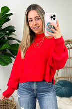  Easy Retreat Cropped Oversized Sweater | BACK IN STOCK + NEW COLORS - Madison and Mallory