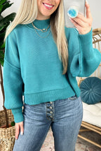 Easy Retreat Cropped Oversized Sweater - FINAL SALE - Madison and Mallory