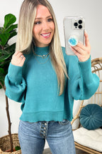 Easy Retreat Cropped Oversized Sweater - FINAL SALE - Madison and Mallory