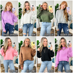  Easy Retreat Cropped Oversized Sweater | BACK IN STOCK + NEW COLORS - Madison and Mallory