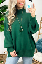 Easy Retreat Oversized Side Slit Sweater - BACK IN STOCK - Madison and Mallory