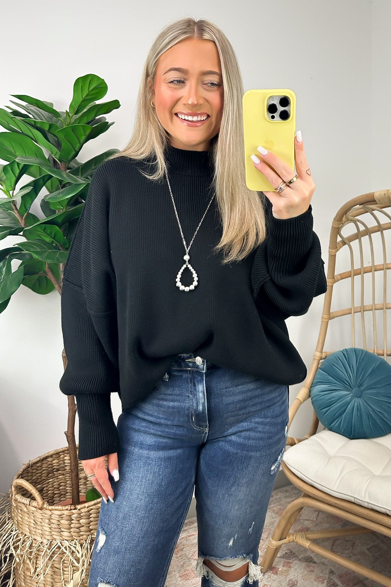 unofふじあみ SLIT KNIT PULLOVER ニット black 完売 SLIT KNIT PULLOVER – UNOF