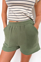Easy Comfort Knit Detail Lounge Shorts - Madison and Mallory