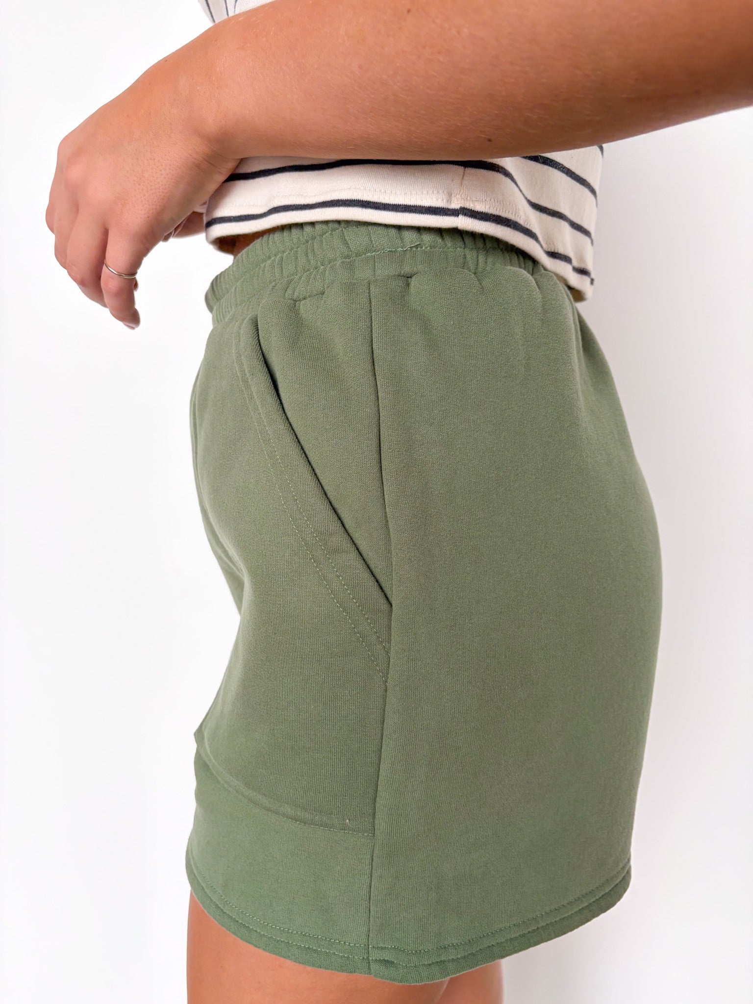 Easy Comfort Knit Detail Lounge Shorts - Madison and Mallory