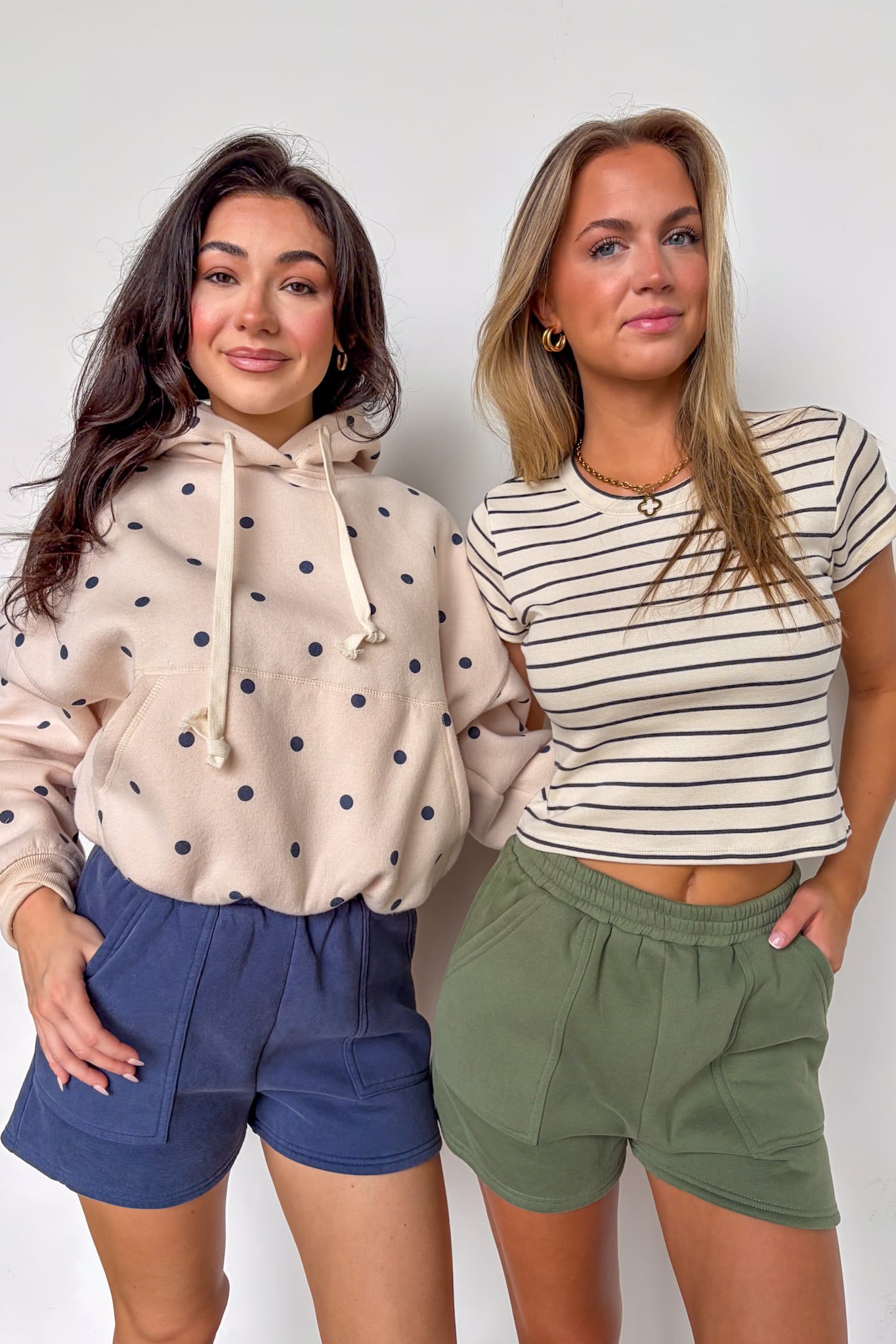 Easy Comfort Knit Detail Lounge Shorts - Madison and Mallory