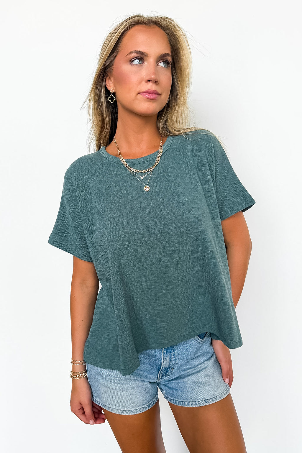 Ash Jade / SM Easy Weekend Oversized Top - Madison and Mallory