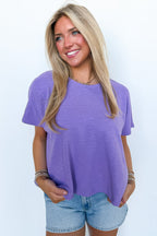 Lavender / SM Easy Weekend Oversized Top - Madison and Mallory