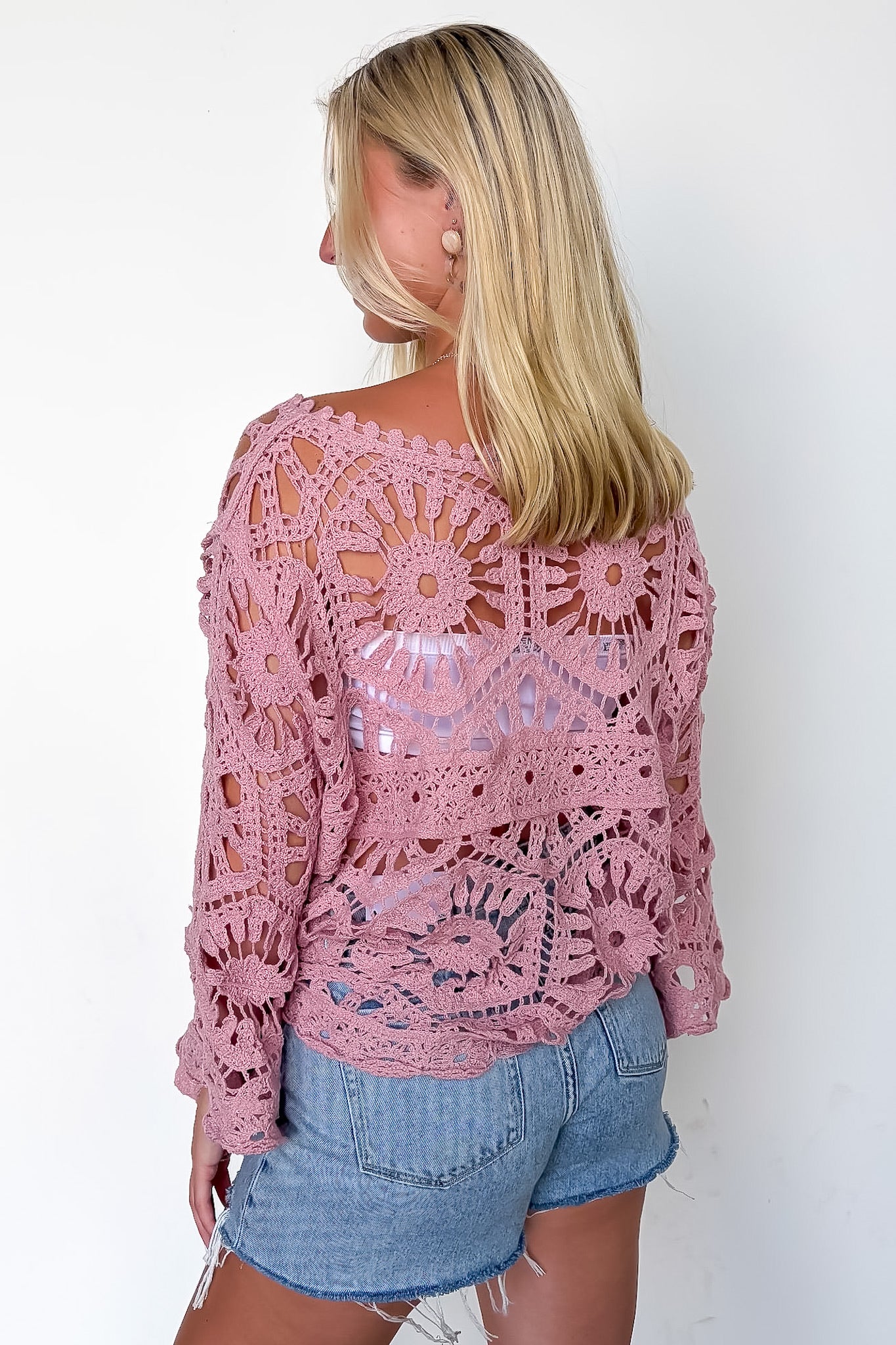Eden Drift Openwork Crochet Top · Madison + Mallory
