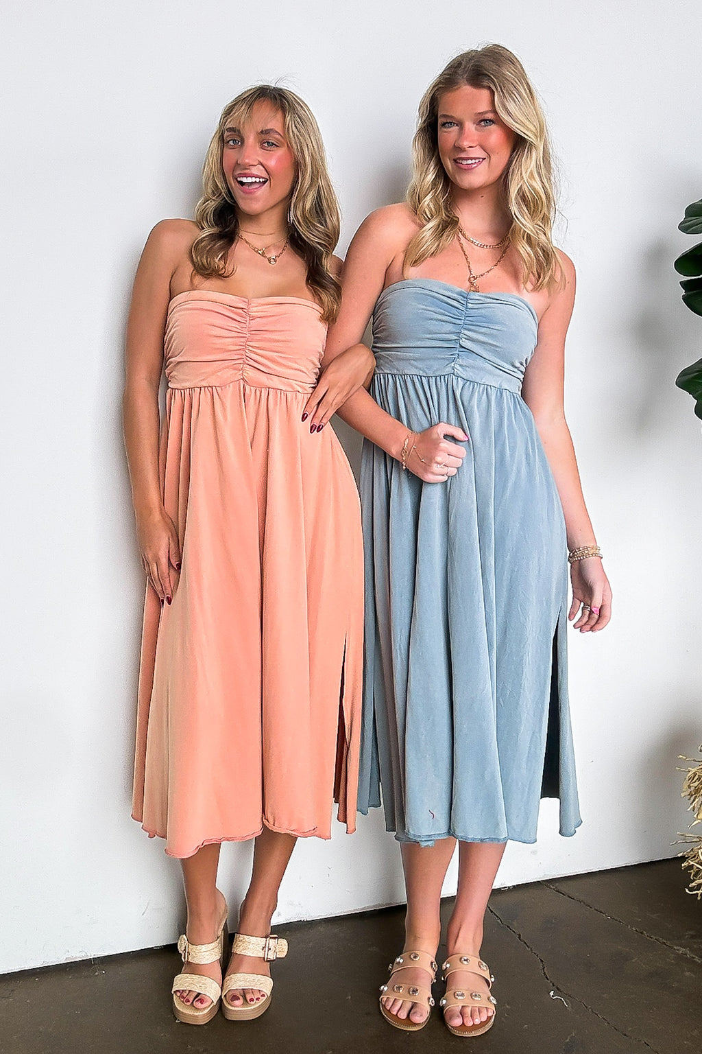 Effortless Comfort Convertible Mineral Washed Dress - Madison and Mallory