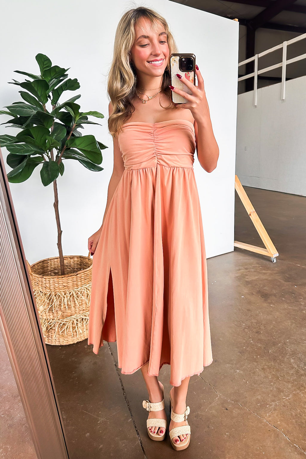 Effortless Comfort Convertible Mineral Washed Dress - Madison and Mallory