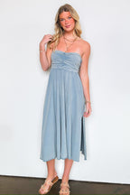Effortless Comfort Convertible Mineral Washed Dress - Madison and Mallory