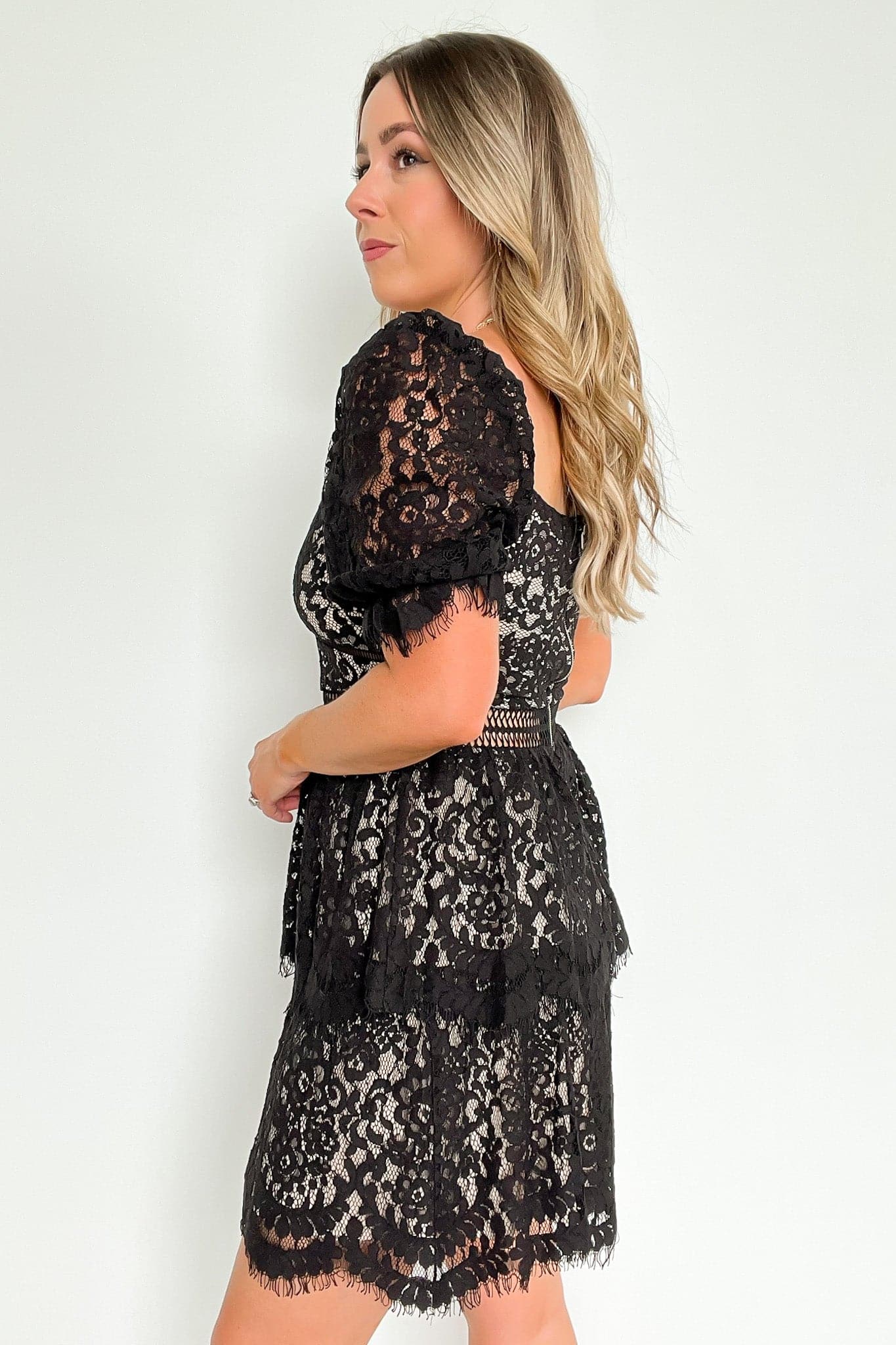  Effortless Essence Tiered Lace Dress - FINAL SALE - Madison and Mallory