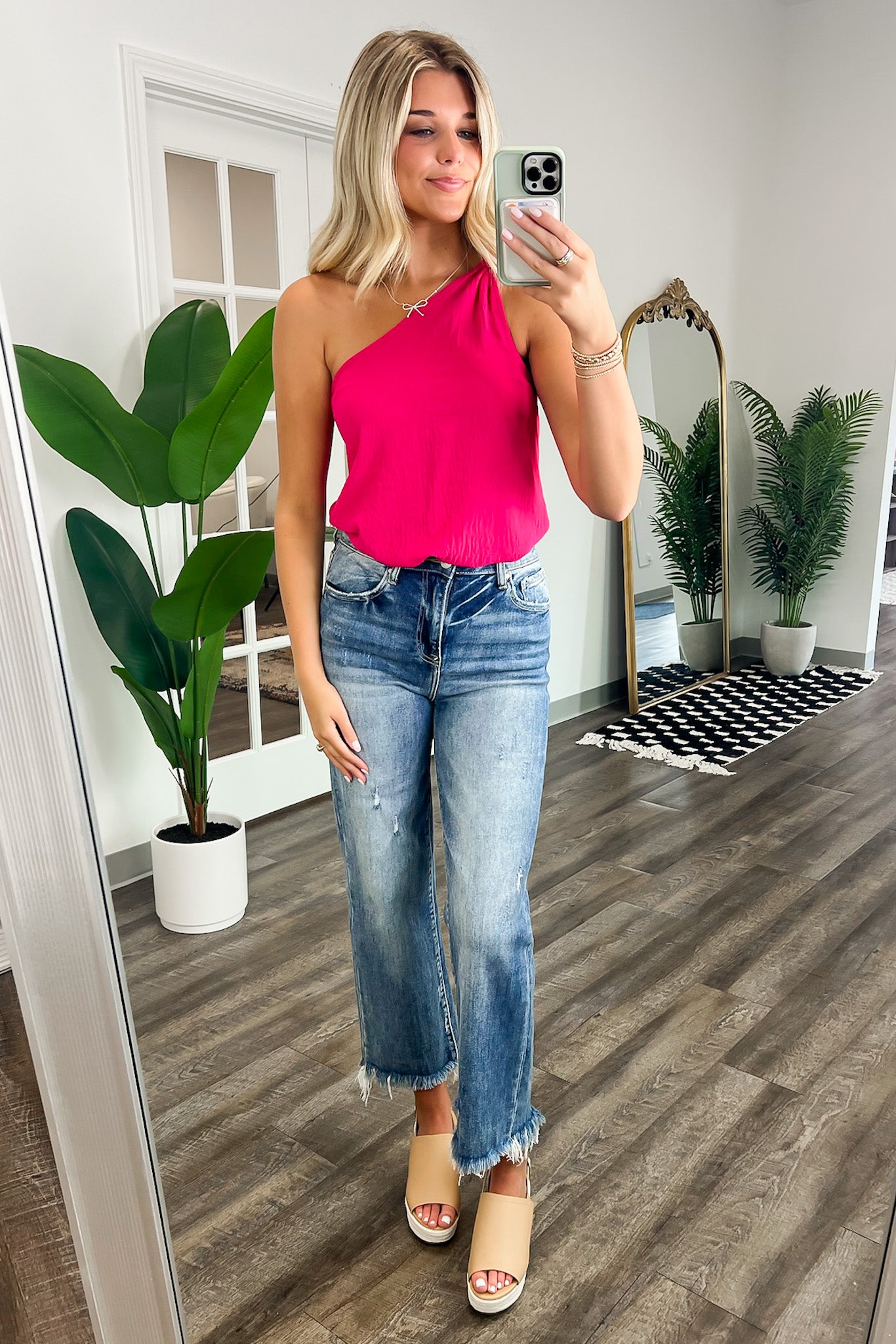  Effortless Personality One Shoulder Top - Madison and Mallory