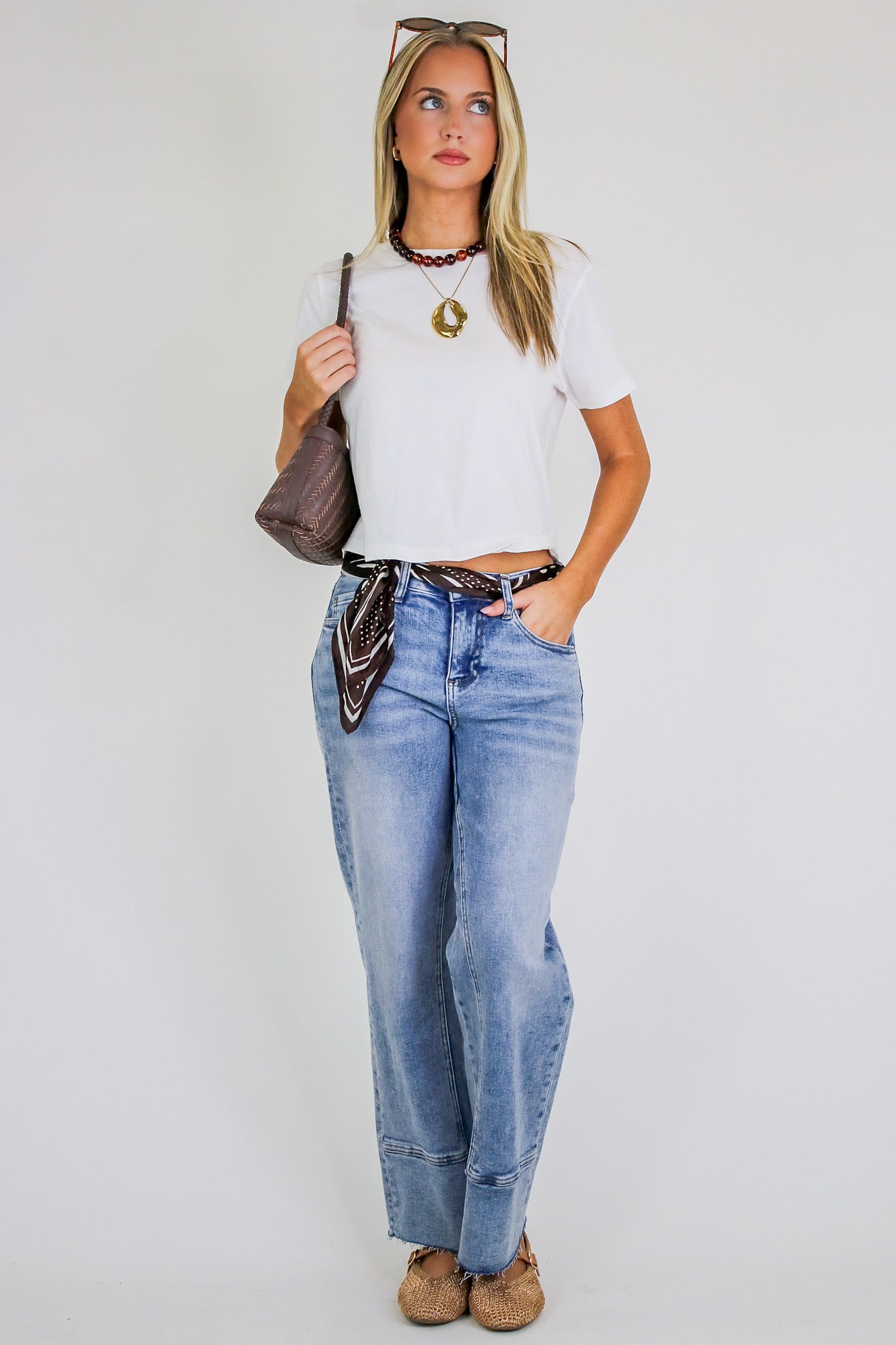 Effortless Crew Neck Tee - Madison and Mallory