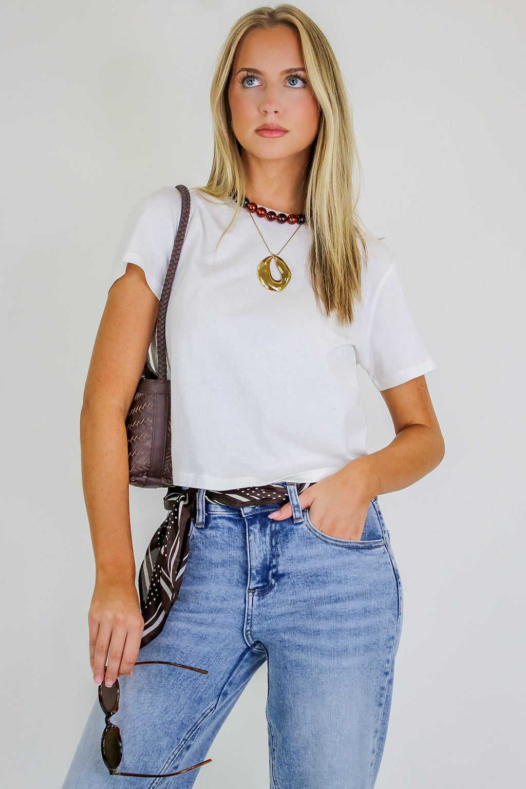 Effortless Crew Neck Tee - Madison and Mallory