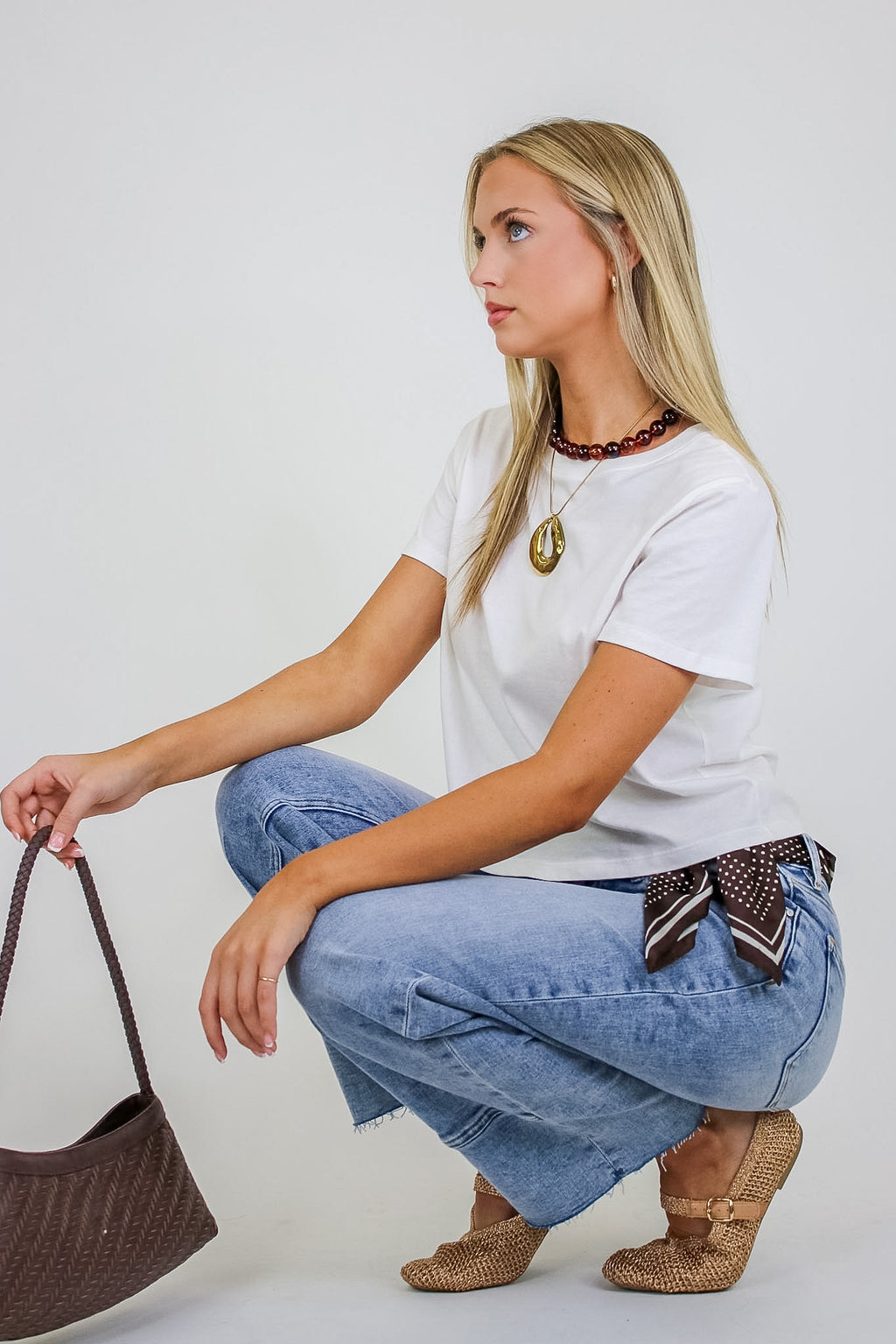 Effortless Crew Neck Tee - Madison and Mallory