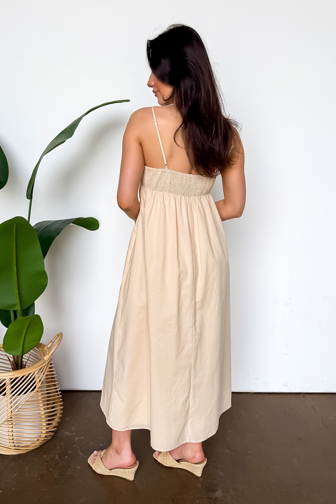 Effortless Form Embroidered Bustier Maxi Dress - Madison and Mallory