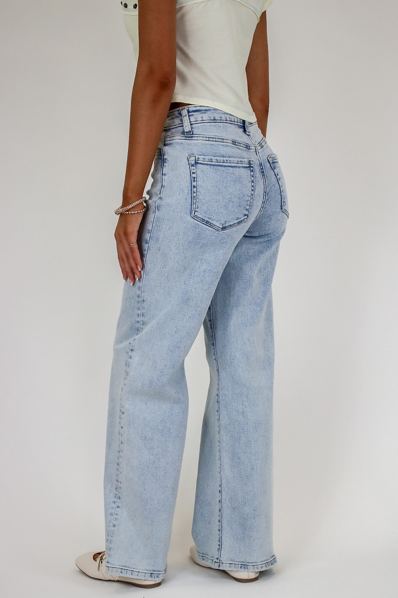 Effortless Icon Wide Leg Jeans - Madison and Mallory