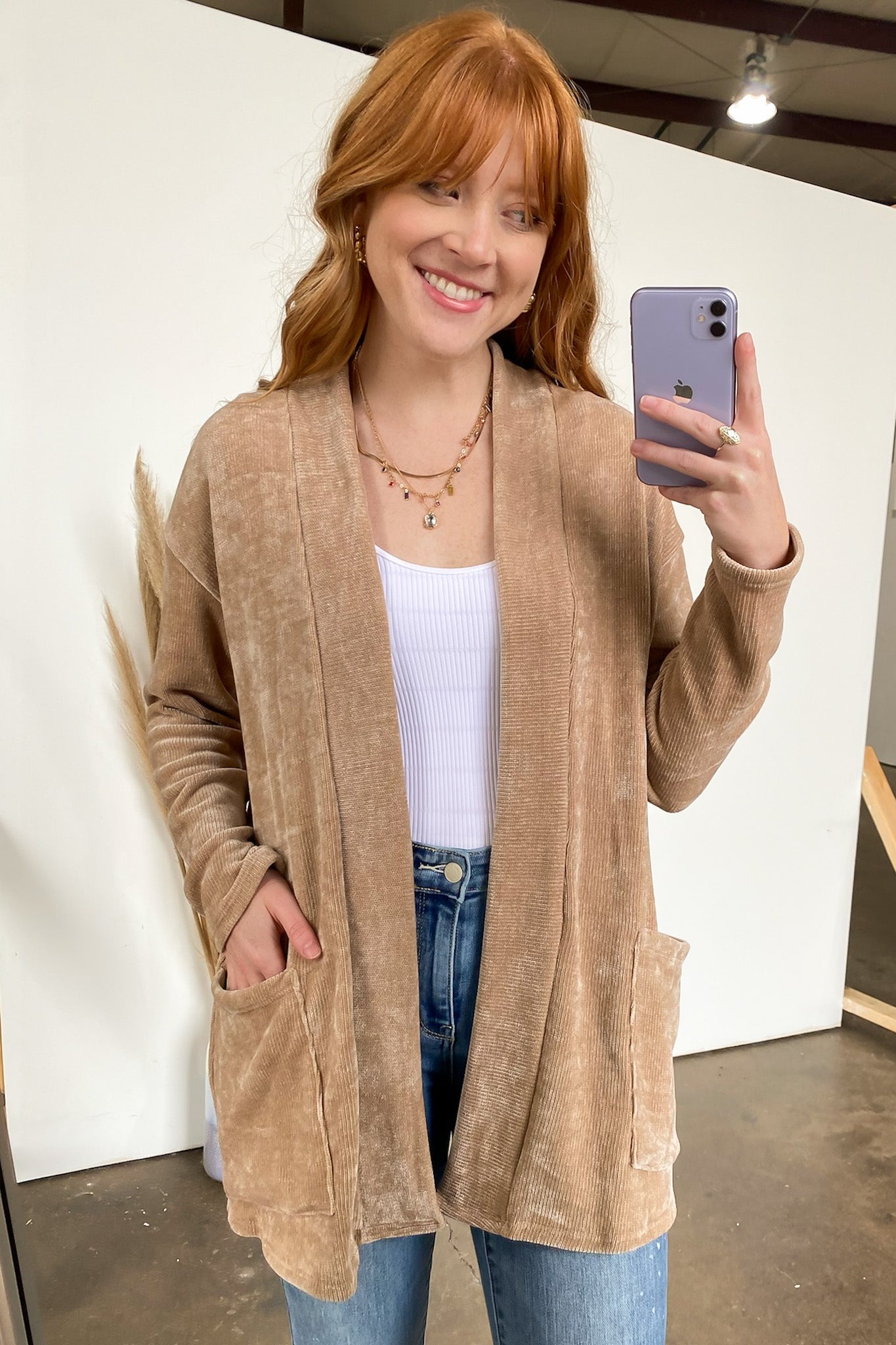 Effortlessly Aesthetic Chenille Knit Cardigan