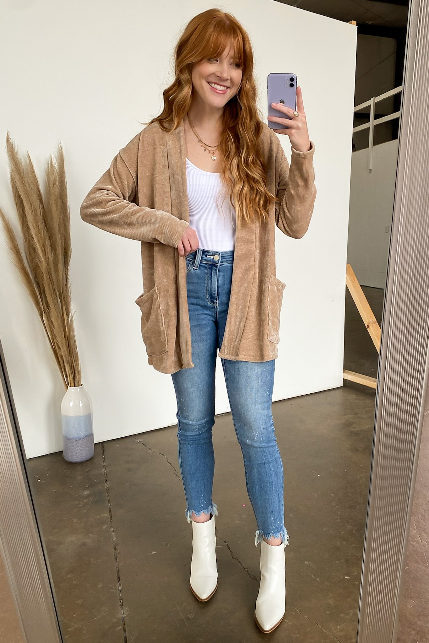  Effortlessly Aesthetic Chenille Knit Cardigan - Madison and Mallory