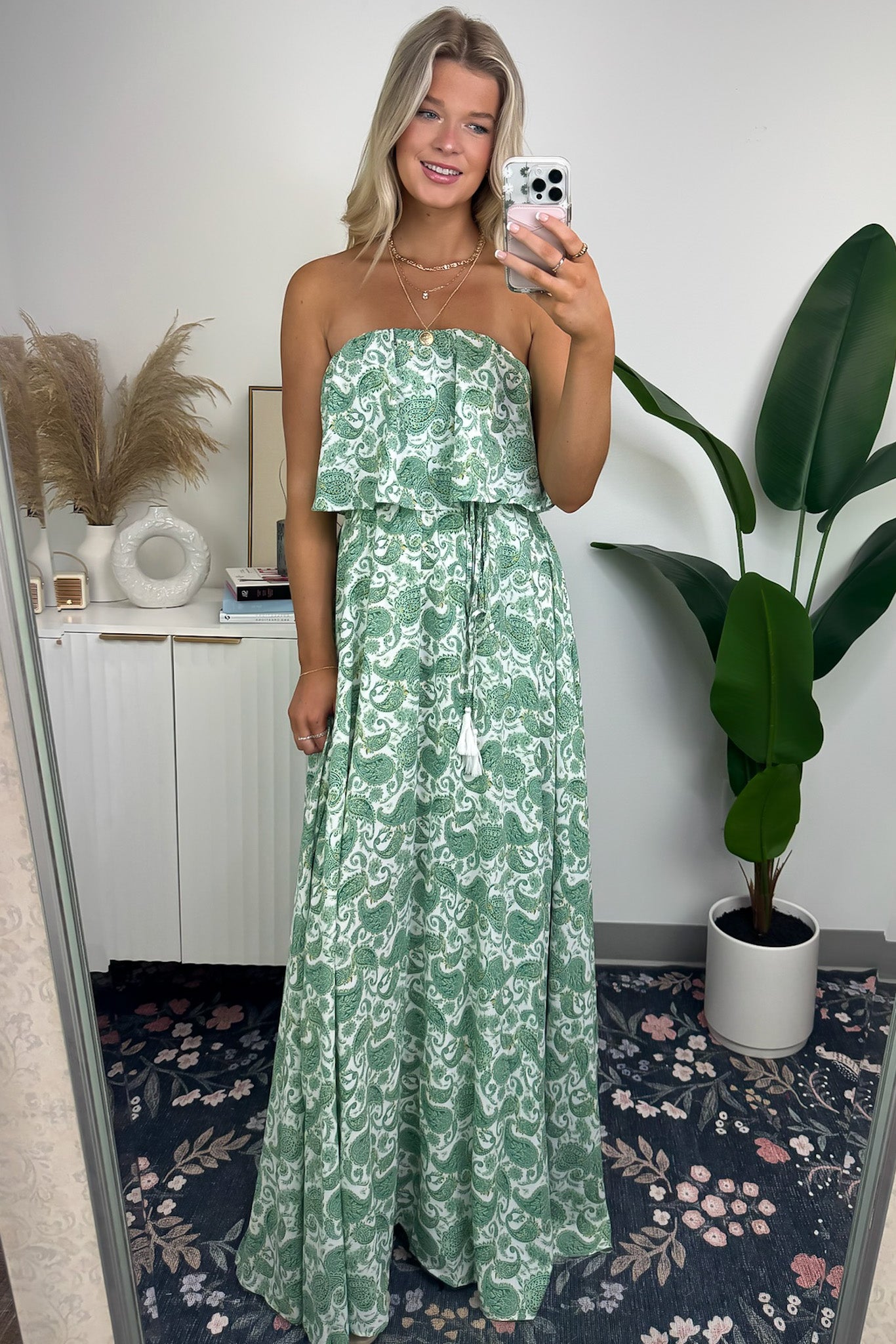 Effortlessly Breezy Paisley Layered Maxi Dress - Madison and Mallory