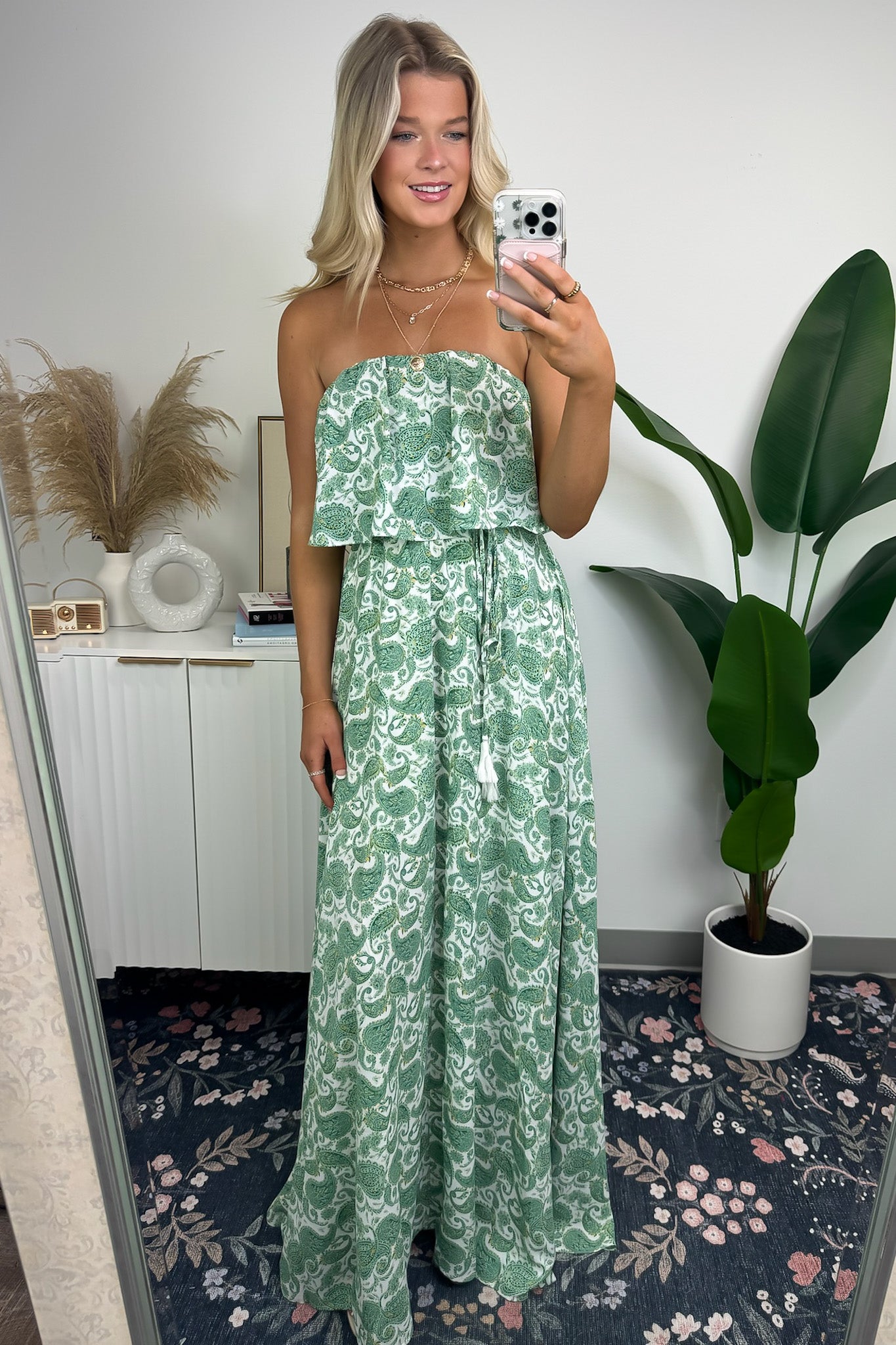  Effortlessly Breezy Paisley Layered Maxi Dress - Madison and Mallory