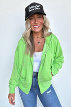 Elaynah Fleece Tapered Hoodie Jacket - FINAL SALE - Madison and Mallory