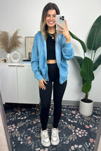  Elaynah Fleece Tapered Hoodie Jacket - BACK IN STOCK - Madison and Mallory