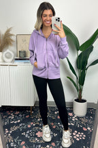 Elaynah Fleece Tapered Hoodie Jacket - FINAL SALE - Madison and Mallory